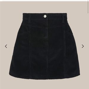 Whistles black a line skirt , size 8. Never worn